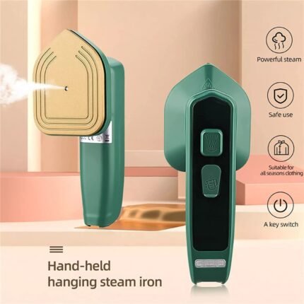 Portable Mini Ironing Machine with Rotary Handheld Steam Iron for Home and Travel